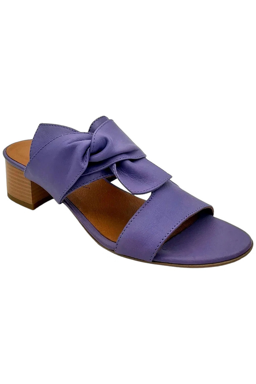 Unity In Diversity Leather Heeled Sandals Bonita Blue - Medium